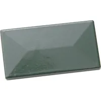 Floraworld Pfostenkappe 6 x 4 cm mit Abdeckschiene Aluminium grün