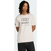adidas Audi F1 Team DNA Graphic T-Shirt Chalk Pearl S