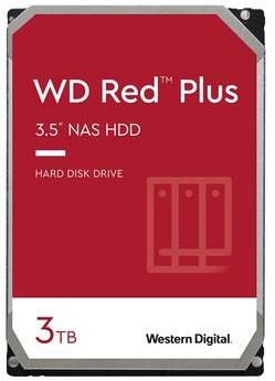 "WD Red Plus WD30EFPX - Festplatte - 3 TB - intern - 3.5\" (8.9 cm) - SATA - Puffe"