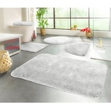 Kinzler Badematte »Chaozhou«, Höhe 20 mm, rutschhemmend beschichtet, fußbodenheizungsgeeignet, Badteppich, Uni Farben, rechteckig, rund & als 2-tlg. Set erhältlich