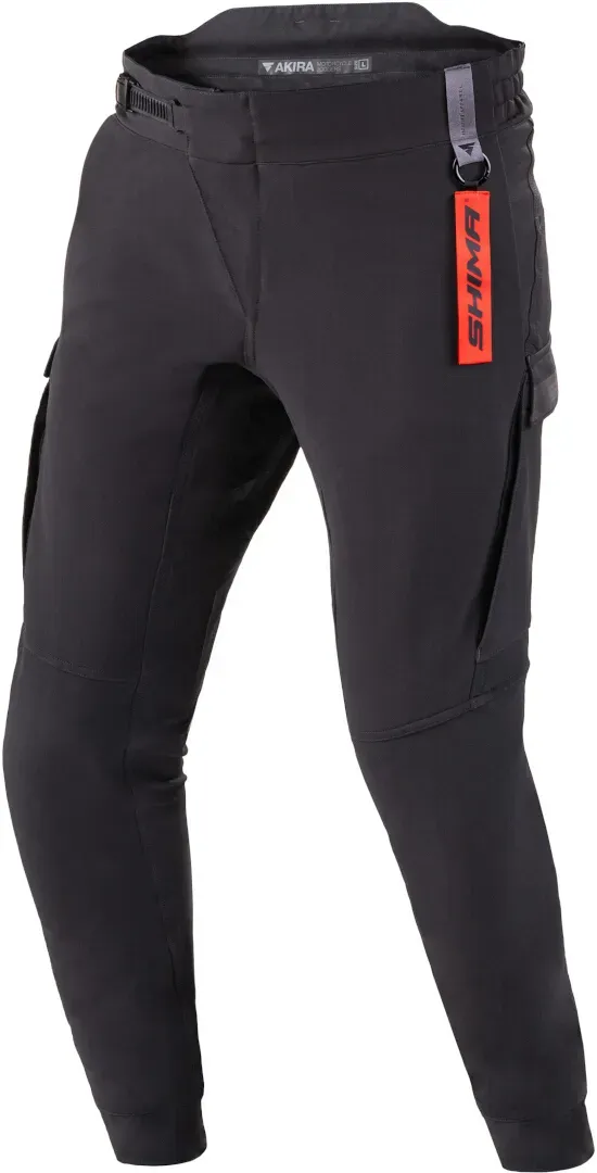 SHIMA Akira Motorfiets Textiel Broeken, zwart, M Voorman