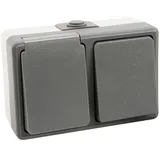 McPower Kombi-Dose 250V IP44 grau/schwarz