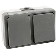 McPower Kombi-Dose 250V IP44 grau/schwarz