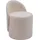 FineBuy Sitzhocker Teddy Stoff 40 x 60 x 43 cm Beige