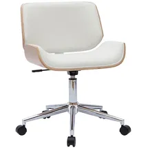 miliboo Bürostuhl PU Weiß