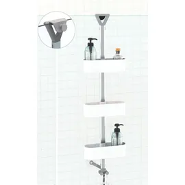 Bischof Duschregal BISCHOF "Sida II", silber (silbern), B:24cm H:94cm T:9,5cm, Regale, mit 3 Ablagen