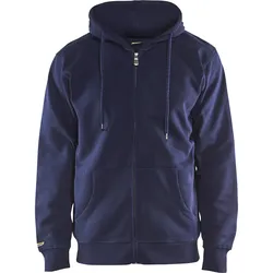 Blakläder Sweatshirt mit Kapuze und Reißverschluss 3366 1048 in div. Farben - marineblau - 3XL