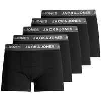 JACK & JONES Herren JACHUEY Trunks 5 Pack, Dark Grey Melange/Black & Blac, M