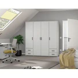 Rauch Drehtürenschrank VOYAGER 187 x 194 x 53 cm Weiß
