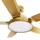 Beliani Deckenventilator mit Licht GOSHAABA