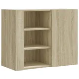 vidaXL Wandregal Sonoma-Eiche 75x35x60 cm Holzwerkstoff