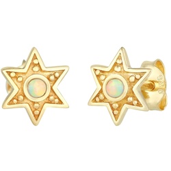 Elli Stern Astro Opal Vintage Style 925 Silber Ohrringe   Damen 
