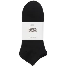 JACK & JONES JACLOUIS Sneakersocken 3er Pack Schwarz Einheitsgröße