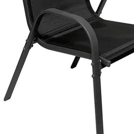 Mojawo Gartengarnitur Sitzgarnitur Stapelstühle Stapelsessel 7teilig 160x90cm