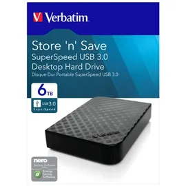 Verbatim Store 'n' Save 6 TB USB 3.0 schwarz