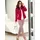 Inspirationen Jackenblazer INSPIRATIONEN "Blazer", Damen, Gr. 50, rot, 100% Polyester, Blazer