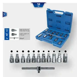 BRILLIANT TOOLS Öldienst-Stecknuss-Satz 12-tlg.