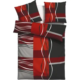 OTTO home Kelian Linon rot 135 x 200 cm + 80 x 80 cm