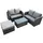 fimous Gartenlounge-Set 5-tlg. Dunkelgrau