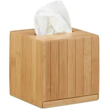 Relaxdays Kosmetiktücherbox Tücherbox Natur