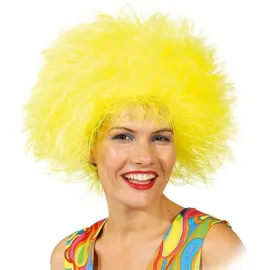 Orlob Fasching Perücke Damen Struwel gelb