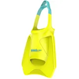 Speedo Biofuse Fitness Flosse | Schwimmtraining | Schwimmflosse | Flossen Trainingshilfen, Hyper Yellow/Cobalt/Emerald, XL