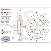 Brembo Bremsscheibe XTRA LINE - Xtra 09.A404.1X