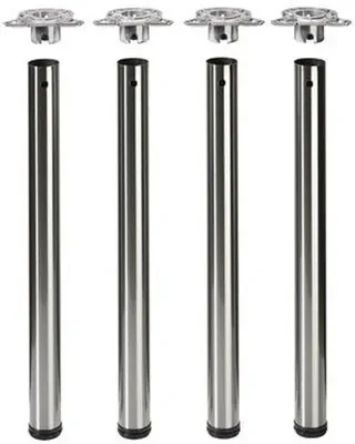MB-Tischbeinset,Ø 60x710mm, Efua, 70136, schwarz matt - schwarz