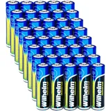 Wilhelm Universal Batterien AA Mignon AAA Mikro 9V Block (AA Mignon, 40)