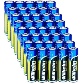 Wilhelm Universal Batterien AA Mignon AAA Mikro 9V Block (AA Mignon, 40)