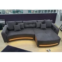Jockenhöfer Ecksofa Laredo Kunstleder 3-Sitzer Grau
