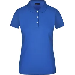 Damenpolo Kurzarm - Farbe blau - Größe XXL