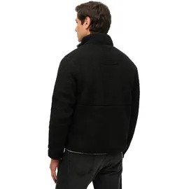 Superdry Fleecejacke Beige / Schwarz XL