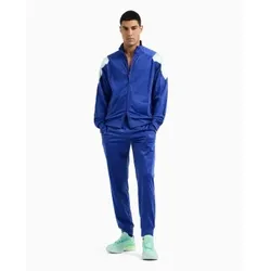 EA7 für Herren. 7M000275_AF12449 Trainingsanzug 7 Lines technisches Gewebe flieder (XL), Lässig, Sportlich, Multisport, Polyester, Langarm