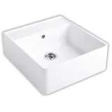 Villeroy & Boch Spülstein Einzelbecken snow white + Handbetätigung