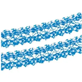 Papstar Girlande Papier Ø 16 cm 4 m Bayrisch Blau/Weiß