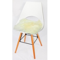 Heitmann Felle Stuhlkissen »Lamm, eckig«, Sitzauflage, Sitzfell, eckig, 44x44 cm, echtes Lammfell, waschbar, weiß