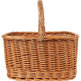 Creative Home Weidenkorb mit Henkel braun 40 x 31 x 38 cm