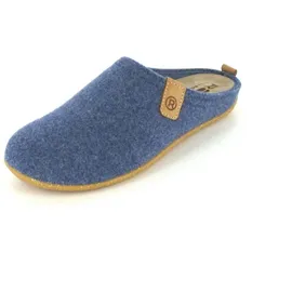 ROHDE Damen Pantoffel Softfilz Hausschuh Wechselfußbett 6860, Größe:38 EU, Farbe:Blau