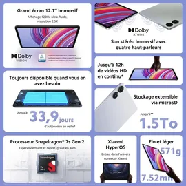 Xiaomi Redmi Pad Pro 12,1" 8 GB RAM 256 GB Wi-Fi graphite gray