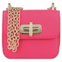 Tommy Hilfiger Micro Turnlock Mini Bag Umhängetasche Leder 11 cm pink splendor