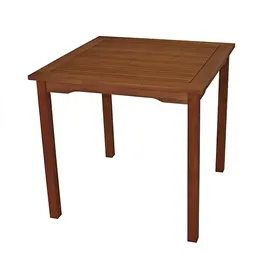 DEGAMO Lago Gartentisch 80 x 80 x 72 cm braun