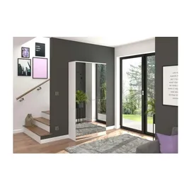 MID.YOU Projekt X Garderobenschrank 91 x 34 x 193 cm weiß