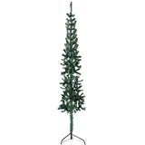 vidaXL Künstlicher Halb-Weihnachtsbaum mit Ständer Schlank Grün 120 cm