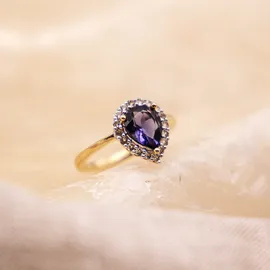 Fascination by Ellen K. 585 mit echtem Iolith-Tropfen + Weißtopas