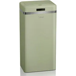 SWAN Retro Mülleimer mit Automatisch öffnender Sensor, Metall, 45 L, Vintage-Design, SWKA4500GN, Grün
