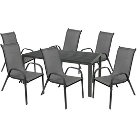 Mojawo Gartengarnitur 5-tlg. Anthrazit/Grau