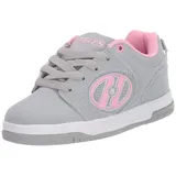 Heelys Girls' Voyager Tennis Shoe Grey/Light Pink 6 M US Big Kid - 38 EU