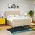 vidaXL Boxspringbett mit Matratze Creme 180x200 cm Stoff