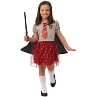 Rubies – Harry Potter offizielles Tutu-Kleid Gryffindor – Kostüm für Kinder Mädchen – Einheitsgröße – 6 – 9 Jahre – Kostüm Tutu-Kleid Kurzarm Krawatte – für Halloween, Karneval – Geschenkidee zu